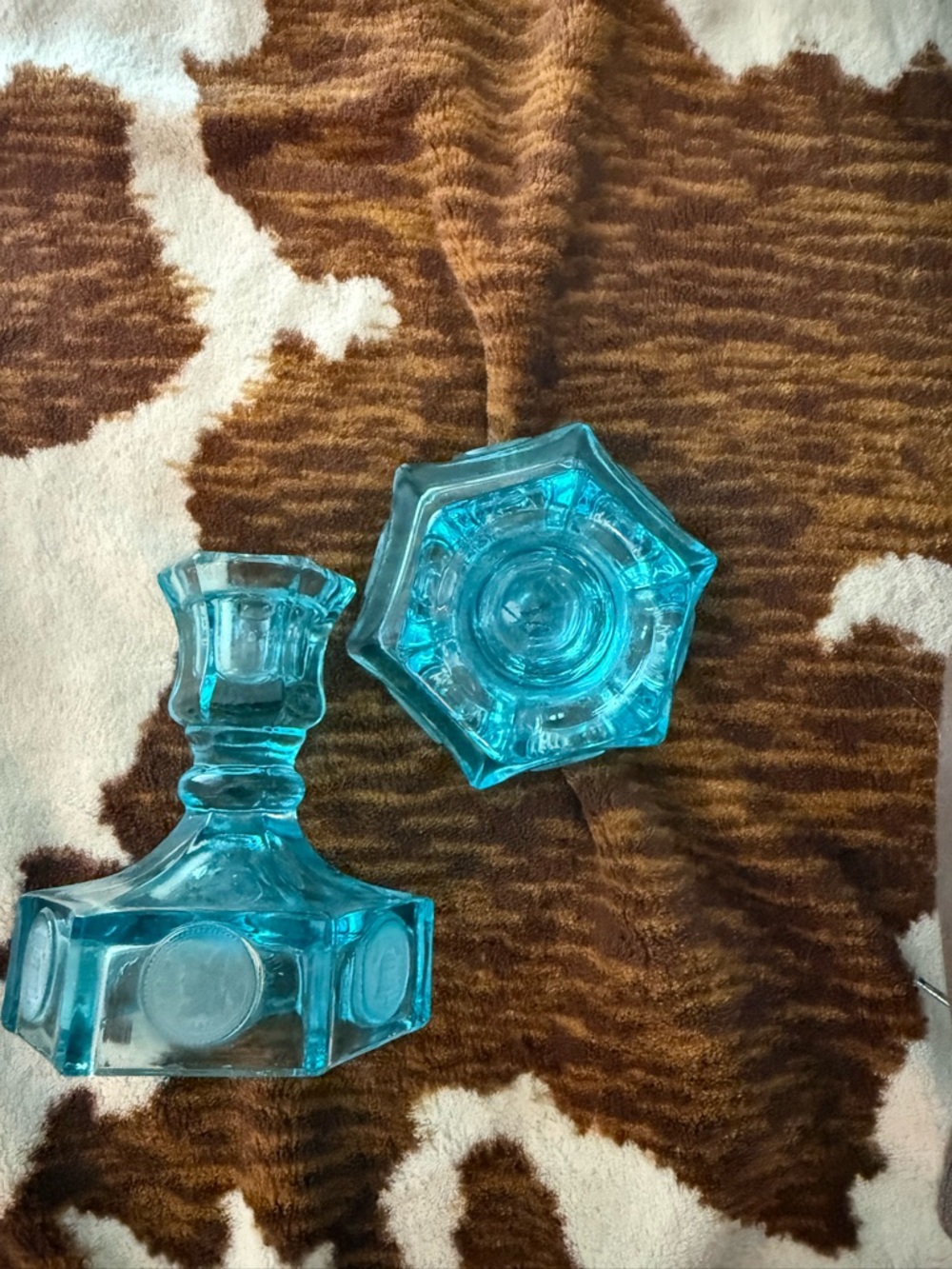 Blue Candlestick - Picture 3 of 4
